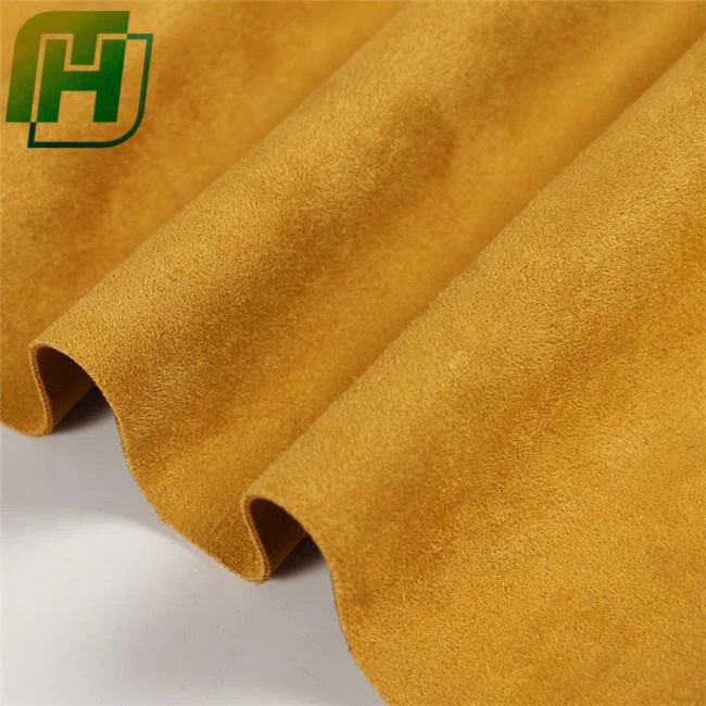 Brown thick suede fabric 