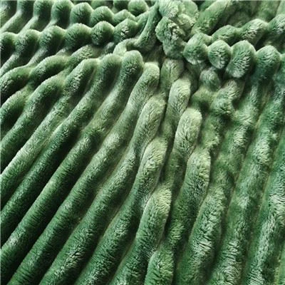 double sided Flannel stripe blanket fabric  (5)-400