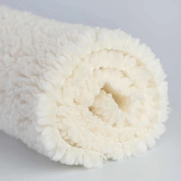 Cream Sherpa Fleece Fabric