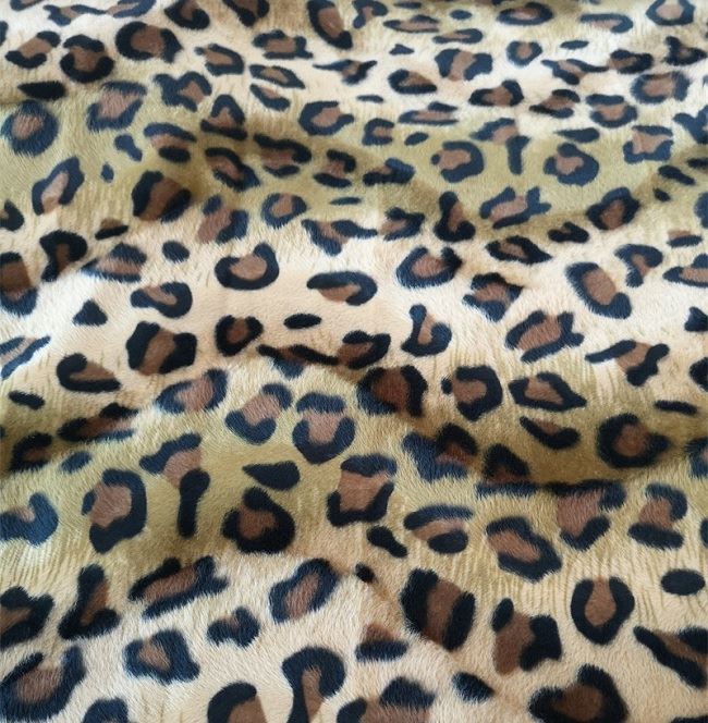 Leopard Print Velvet Upholstery Fabric